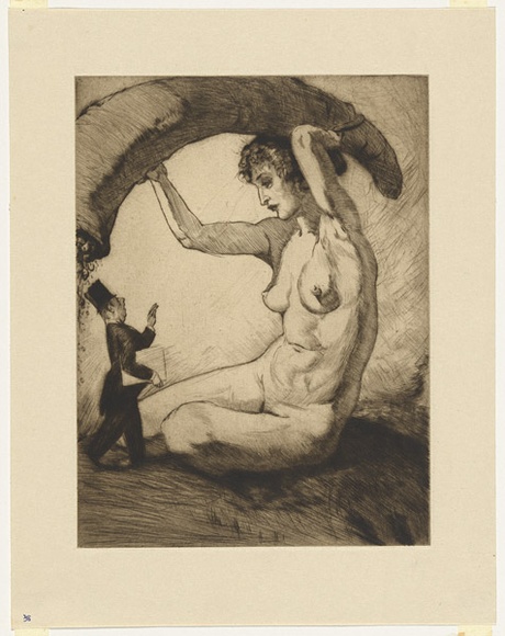 Artist: b'Dyson, Will.' | Title: b'Finance: For the moment, if you please madam, less of this fecundity.' | Date: c.1929 | Technique: b'drypoint, printed in black ink, from one plate' Artist: b'Dyson, Will.' | Title: b'Finance: For the moment, if you please madam, less of this fecundity.' | Date: c.1929 | Technique: b'drypoint, printed in black ink, from one plate'