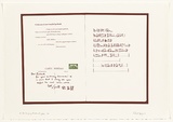 Artist: TIPPING, Richard | Title: a print from Airpoet portfolio. | Date: 1979 | Technique: screenprint, printed in brown ink, from one stencil