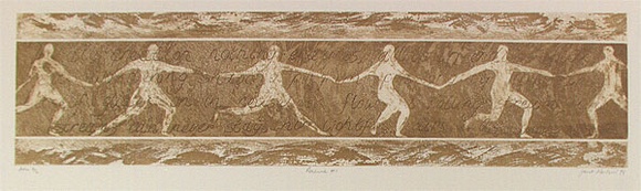Artist: b'Neilson, Janet.' | Title: b'Renewal #1' | Date: 1996, August - September | Technique: b'etching, printed in brown ink, from one plate' Artist: b'Neilson, Janet.' | Title: b'Renewal #1' | Date: 1996, August - September | Technique: b'etching, printed in brown ink, from one plate'