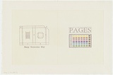 Artist: MADDOCK, Bea | Title: Pages | Date: 1979 | Technique: photo-etching, burnishing, relief-etching and letterpress, printed in colour