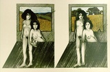 Artist: SHOMALY, Alberr | Title: The wolf [variation] | Date: 1972 | Technique: offset-lithograph, printed in colour, from multiple plates