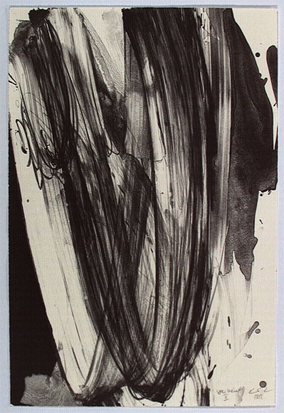 Artist: b'Koch-Sanders, Donny.' | Title: b'not titled #4' | Date: 1989 | Technique: b'tuche and crayon lithograph, printed in black ink, from one stone' Artist: b'Koch-Sanders, Donny.' | Title: b'not titled #4' | Date: 1989 | Technique: b'tuche and crayon lithograph, printed in black ink, from one stone'