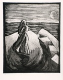 Artist: Abraham, Deborah. | Title: Sad realization.. | Date: 1985 | Technique: etching and aquatint