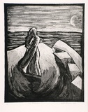 Artist: Abraham, Deborah. | Title: Sad realization.. | Date: 1985 | Technique: etching and aquatint