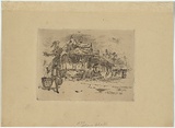 Artist: FULLWOOD, A.H. | Title: Old house Canterbury Road near Sydney. | Date: 1893 | Technique: etching, printed in warm black ink, from one plate