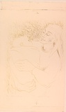 Artist: MACQUEEN, Mary | Title: Mother and child | Date: c.1961 | Technique: lithograph, printed in colour, from two plates in  yellow and black ink | Copyright: Courtesy Paulette Calhoun, for the estate of Mary Macqueen