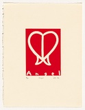 Artist: Band, David. | Title: Angel. | Date: 1996 | Technique: screenprint, printed in red ink, from one stencil