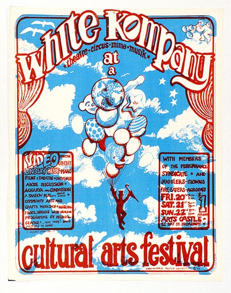 Artist: b'SUTINER, Asko' | Title: b'White Kompany' | Date: 1973 | Technique: b'screenprint, printed in colour, from multiple stencils' Artist: b'SUTINER, Asko' | Title: b'White Kompany' | Date: 1973 | Technique: b'screenprint, printed in colour, from multiple stencils'
