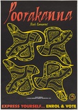 Artist: Norman, Tracey. | Title: Poorakanna | Date: 1992 | Technique: screenprint, printed in colour, from three stencils