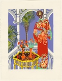 Artist: Irvine, Greg. | Title: La dame au kimono. | Date: 1990 | Technique: screenprint, printed in colour, from 16 stencils
