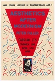 Artist: b'Debenham, Pam.' | Title: b'1982 Power Lecture in Contemporary Art - 1:  Aesthetics After Modernism . Peter Fuller.' | Date: 1982 | Technique: b'screenprint, printed in colour, from three stencils'