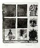 Artist: b'Shearer, Mitzi.' | Title: b'See through a window darkly' | Date: 1979 | Technique: b'etching and aquatint, printed in black ink, from one plate'
