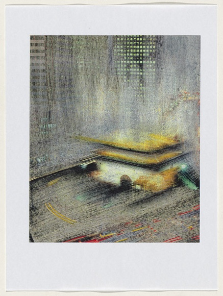 Artist: b'Lyssiotis, Peter.' | Title: b'not titled [yellow building].' | Date: 2000 | Technique: b'colourstar 5.3 photocopy'
