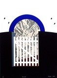 Artist: b'Barker, George.' | Title: b'The gate.' | Date: 1974 | Technique: b'screenprint, printed in colour, from multiple stencils' | Copyright: b'\xc2\xa9 George Barker'