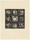Artist: KING, Grahame | Title: Microform X | Date: 1973 | Technique: lithograph, printed in colour, from one stone [or plate]