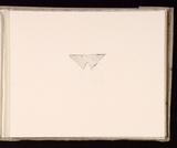 Artist: b'Mann, Gillian.' | Title: b'(Triangle within a rectangle).' | Date: 1981 | Technique: b'etching, printed in black ink, from one plate'