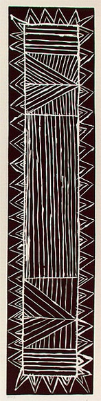 Artist: b'Puruntatameri, Paddy Freddy.' | Title: b'Parlini Jilamarra' | Date: 1995, November | Technique: b'linocut, printed in black ink, from one block' | Copyright: b'\xc2\xa9 Estate of Paddy Fredddy Puruntatameri, Jilamara Arts & Craft' Artist: b'Puruntatameri, Paddy Freddy.' | Title: b'Parlini Jilamarra' | Date: 1995, November | Technique: b'linocut, printed in black ink, from one block' | Copyright: b'\xc2\xa9 Estate of Paddy Fredddy Puruntatameri, Jilamara Arts & Craft'