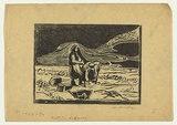 Artist: Groblicka, Lidia. | Title: Potato diggers | Date: 1953-54 | Technique: woodcut, printed in black ink, from one block