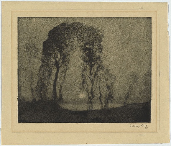 Artist: b'Long, Sydney.' | Title: b'Pastoral sandgrain' | Date: 1918 | Technique: b'aquatint, sandgrain etching from one copper plate' | Copyright: b'Reproduced with the kind permission of the Ophthalmic Research Institute of Australia' Artist: b'Long, Sydney.' | Title: b'Pastoral sandgrain' | Date: 1918 | Technique: b'aquatint, sandgrain etching from one copper plate' | Copyright: b'Reproduced with the kind permission of the Ophthalmic Research Institute of Australia'