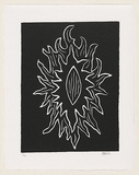 Title: Untitled. | Date: 1999 | Technique: linocut, printed in black ink, from one block