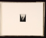 Artist: Mann, Gillian. | Title: (Triangle within a rectangle). | Date: 1981 | Technique: etching, printed in black ink, from one plate