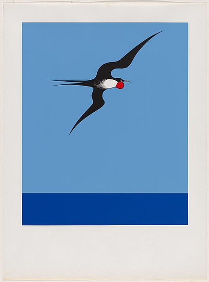 Artist: b'Binney, Don.' | Title: b'Pacific frigate bird.' | Date: 1968 | Technique: b'screenprint, printed in colour, from multiple stencils' Artist: b'Binney, Don.' | Title: b'Pacific frigate bird.' | Date: 1968 | Technique: b'screenprint, printed in colour, from multiple stencils'