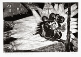 Artist: COLEING, Tony | Title: Helping my Koala across the road. | Date: 1986 | Technique: etching, aquatint and roulette, printed in black ink, from one copper plate