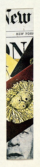 Artist: b'Burns, Tim.' | Title: b'A pedestrian series, bonus bookcard/ book mark: from the portfolio Rare birds with sticky wings book mark.' | Date: c.1978 | Technique: b'photocopy' Artist: b'Burns, Tim.' | Title: b'A pedestrian series, bonus bookcard/ book mark: from the portfolio Rare birds with sticky wings book mark.' | Date: c.1978 | Technique: b'photocopy'