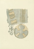 Artist: Kossatz, Les. | Title: Medals I | Date: 1965 | Technique: woodcut, printed in colour, from multiple blocks | Copyright: © Les Kossatz. Licensed by VISCOPY, Australia