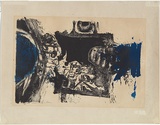 Artist: b'GLEGHORN, Tom.' | Title: b'Mediaeval landscape' | Date: 1963 | Technique: b'screenprint, printed in colour, from two stencils' | Copyright: b'\xc2\xa9 Thomas Gleghorn'