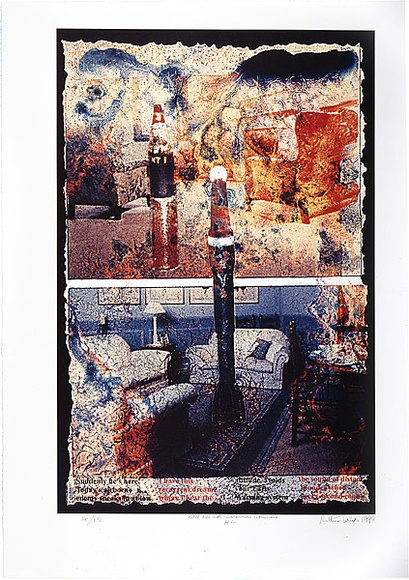 Artist: b'WICKS, Arthur' | Title: b'Still Life with Subconscious Intrusions, #4' | Date: 1997 | Technique: b'inkjet print, printed in colour' Artist: b'WICKS, Arthur' | Title: b'Still Life with Subconscious Intrusions, #4' | Date: 1997 | Technique: b'inkjet print, printed in colour'