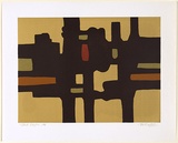 Title: Dark edifice | Date: 1974 | Technique: screenprint, printed in colour, from multiple screens