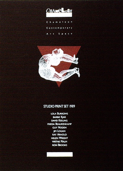 Artist: b'Beaukenkamp, Frieda.' | Title: b'Chameleon Studio print set.' | Date: 1989 | Technique: b'etching, printed in black ink with plate-tone, from one plate' Artist: b'Beaukenkamp, Frieda.' | Title: b'Chameleon Studio print set.' | Date: 1989 | Technique: b'etching, printed in black ink with plate-tone, from one plate'
