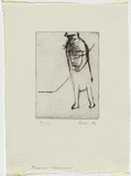 Artist: MADDOCK, Bea | Title: Flower woman | Date: 1966 | Technique: drypoint, printed in black ink with plate-tone, from one copper plate