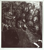 Artist: Edwards, Annette. | Title: Portrait of a Puppeteer | Date: 1983 | Technique: softground etching and aquatint, printed in black ink, from one plate