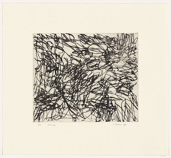 Artist: b'Forthun, Louise.' | Title: b'Clouds' | Date: 2001 | Technique: b'drypoint, printed in black ink, from one copper plate'