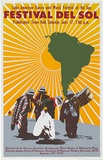 Artist: MACKINOLTY, Chips | Title: Latin American dance and music festival of the sun. Festival del sol [1978] | Date: 1978 | Technique: screenprint, printed in colour, from multiple stencils