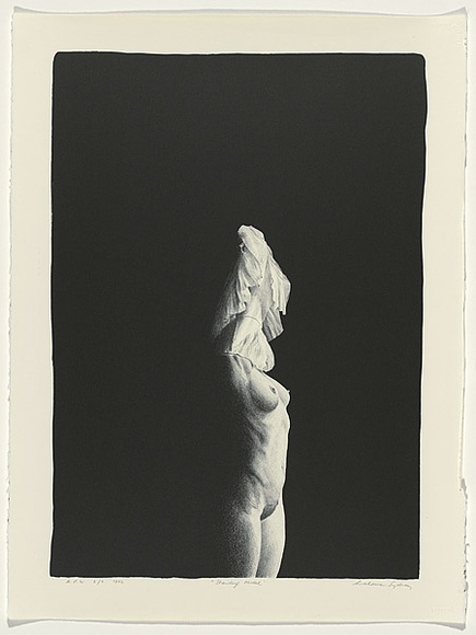 Artist: b'Sydney, Grahame C.' | Title: b'Standing model' | Date: 1992 | Technique: b'lithograph, printed in black ink, from one stone' Artist: b'Sydney, Grahame C.' | Title: b'Standing model' | Date: 1992 | Technique: b'lithograph, printed in black ink, from one stone'