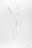 Artist: b'Powditch, Peter.' | Title: b'not titled [lying nude]' | Date: c.1972 | Technique: b'lithograph, printed in black ink, from one plate'