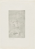 Artist: WALKER, Murray | Title: Murray's hands and faces. | Date: 1973 | Technique: etching, printed in black ink, from one plate