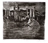 Artist: Doggett-Williams, Phillip. | Title: Love in the flood. | Date: 1987 | Technique: lithograph, printed in black ink, from one stone [or plate]