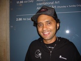 Artist: Butler, Roger | Title: Portrait of Sam Tupou, Australian printmaker, Australian Print Symposium, Canberra, 2007 | Date: 2007