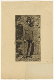 Artist: TRAILL, Jessie | Title: not titled [policeman]. | Date: c.1938 | Technique: etching, printed in black ink, from one plate