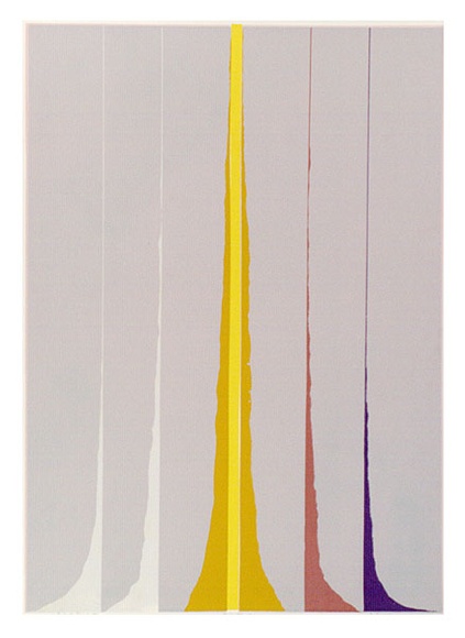 Artist: b'WICKS, Arthur' | Title: b'Pink shred' | Date: 1971 | Technique: b'screenprint'
