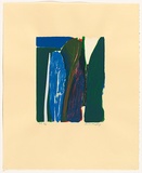 Artist: Murphey, Idris. | Title: Poplars. | Date: 1990 | Technique: screenprint, printed in colour, from eleven stencils