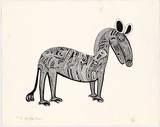 Artist: Morububuna, Martin. | Title: Osa | Date: 1975 | Technique: screenprint, printed in black ink, from one stencil