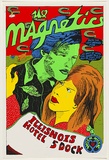 Artist: WORSTEAD, Paul | Title: The Magnetics - Illisnois Hotel (Peter and Pen) | Date: 1982 | Technique: screenprint, printed in colour, from five stencils | Copyright: This work appears on screen courtesy of the artist