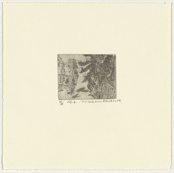 Artist: b'Robinson, William.' | Title: b'Springbrook 6' | Date: 1999 | Technique: b'etching, printed in brown ink, from one plate' Artist: b'Robinson, William.' | Title: b'Springbrook 6' | Date: 1999 | Technique: b'etching, printed in brown ink, from one plate'