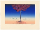 Artist: Hadley, Basil. | Title: Lunch under the flame tree. | Date: 1989 | Technique: screenprint, printed in colour, from seven stencils