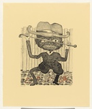 Artist: Hay, Bill. | Title: Tuneless serenaders | Date: 1992, April - May | Technique: lithograph, printed in black ink, from one stone; handcoloured